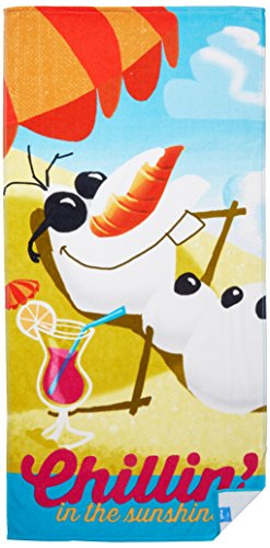 Disney frozen chillin 100% cotton beach/bath/pool towel 28" x 58"