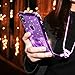 OCYCLONE iPhone X case, Cute for Girls Glitter Bling Diamond Rhinestone Bumper with Ring Kickstand Sparkly Protective Phone Case for iPhone X for Women Girl - Purple