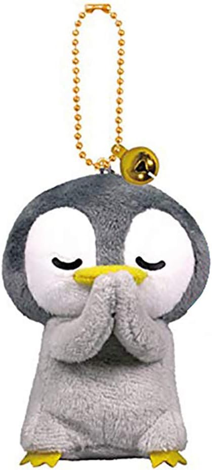 MYYXGS Cute Dolphin Plush Toy Doll Keychain Small Bell gray 8cm