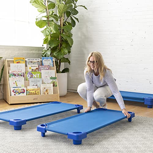 ECR4Kids Stackable Kiddie Cot, Standard Size, Classroom Furniture