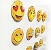 Keklle 17 2018/7/9 11:08:39 16 Pack Refrigerator Magnets, Emoji Magnets Fridge Magnets 3D Funny Cute for School Lockers Accessories Set