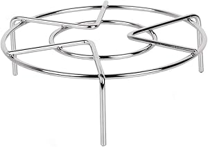 Pressure Cooker Trivet Food Vegetable Steamer Shelf Metal Wire Steaming Rack Tray Basket Stand Pressure Cooker Wok Pan Kitchen Gadget 2-3/8in Height 6CM Tall