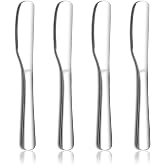 Homquen Stainless Steel Butter Knife, Butter Spreader, Butter Knives, Butter Spreader Knife for Kitchen Restaurant Party, Kitchen Gadgets, Set of 4