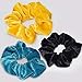 Velvet Hair Scrunchies, Scrunchie Bulk Silk Satin Hair Accessories Woman Headband, Suitable for Assorted Girl Cute Ribbon