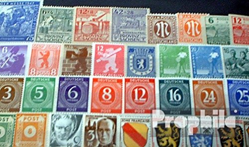 Prophila Collection Allied Cast in Germany 50 various stamps unmounted mint/never hinged ** MNH Zones West +East after the 2. War (Stamps for collectors)