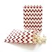 Red Party Favor Bags Trio (75 pack) - Party Favor Bags, Christmas Candy Treat Bags, Wedding Favor Gift Bags, Red Striped, Polka Dot & Chevron Bags