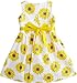 Sunny Fashion Girls Dress Yellow Sunflower School Uniform Party 4-5