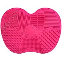 VAKO MakeUp Brush Cleansing Mat, Portable Silicone Makeup Brush Cleaner, Cosmetic Brush Scrubber for both Eye and Face Brushes.