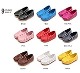 LONSOEN Toddler/Little Kid Boys Girls Soft Split Leather Loafer Slip-On Boat-Dress Shoes/Sneakers
