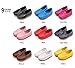 LONSOEN Toddler/Little Kid Boys Girls Soft Synthetic Leather Loafer Slip-On Boat-Dress Shoes/Sneakers