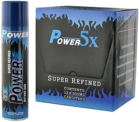 Power 5X Super Refined Butane Pure Gas 300ml Cans - Choose Your Quantity (36 Cans) by Power 5x butane