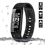 Fitness Tracker,ELEGANT Activity Tracker Smart Watch with Heart Rate Monitor, Calories track,Sleep Monitor,IP67 Waterproof Smart Bracelet Pedometer Wristband with Call/SMS Remind for Android and IOS