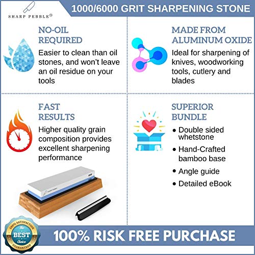 4 Sharp+Pebble+Sharpening+Waterstone+Whetstone