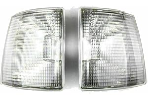 2pcs Car Front Corner Light Indicator Lamp LH+RH For vw for Volkswagen for TRANSPORTER T4 1992-2003(Clear Lens)