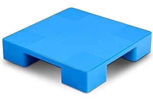 Kritkin Plastic Pallets for Basement Storage Lightweight Floor Pallets Display Pallets for Outside Waterproof Storage Pad Lightweight Wear Resistant Basement Pallet for Floor (23.6 x 23.6 x 4.7 Inch)