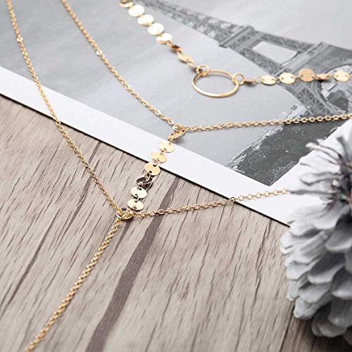 5 Jovono+Necklace+Choker+Sequin+Clavicle