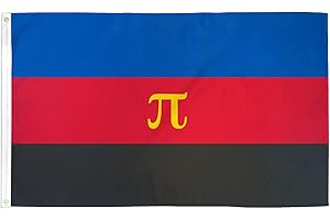 AZ FLAG - Polyamorous Pride Flag - 150x90 Cm - 100D Polyester Polyamory Banner with Two Metal Grommets - Fade Resistant - Viv