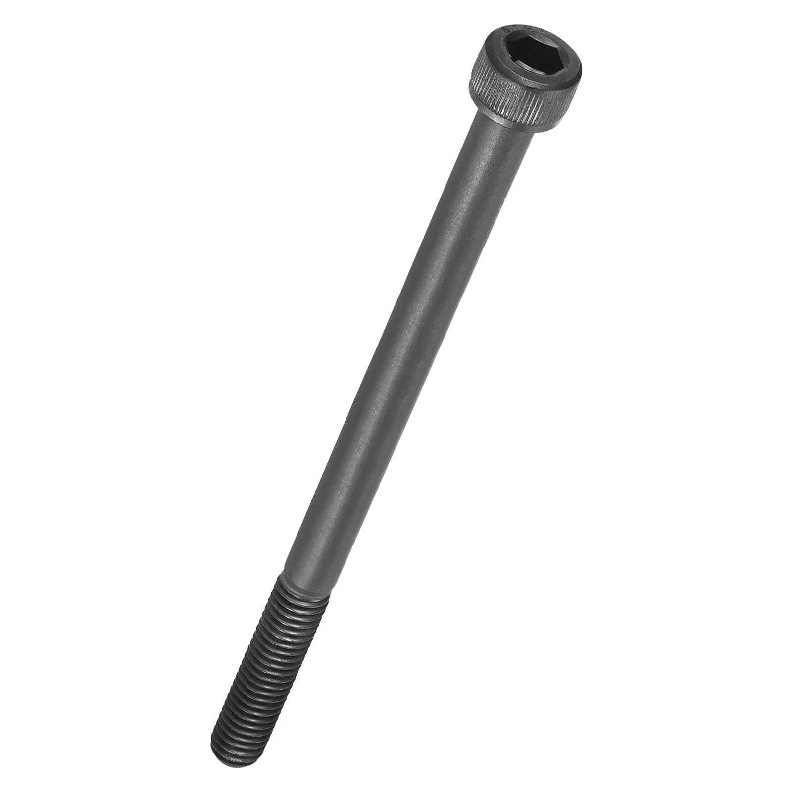 Kozelo 10pcs Socket Head Cap Screws - [M6-1 x 80mm] Alloy Steel Black Oxide Grade 12.9 Internal Hex Screw Full Thread for Industrial & Machinery Use, Black