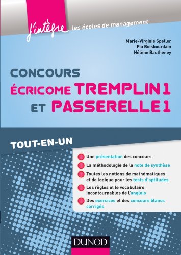 Concours écricome Tremplin 1 et Passerelle 1