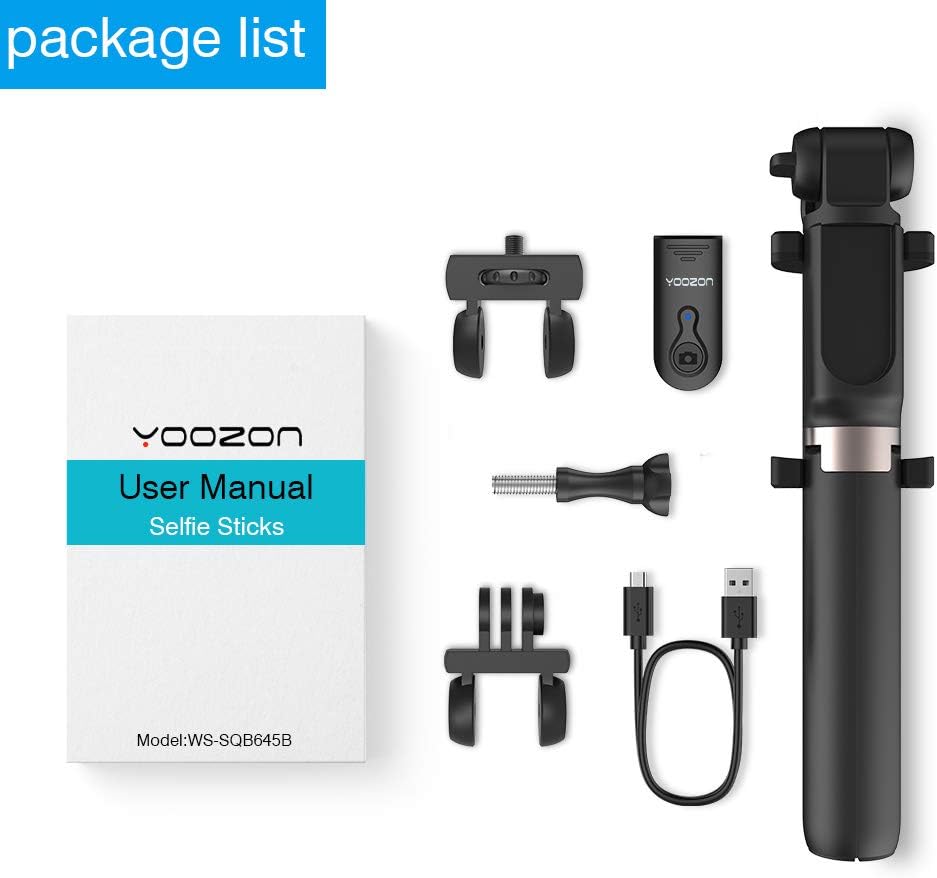 Yoozon Upgraded Selfie Stick Tripod Bluetooth, Phone & Camera Tripod Selfie Stick with Wireless Remote Shutter for Gopro,Action Cameras, iPhone 11/11 Pro/11 Pro Max/Xs MAX/Galaxy Note 10/Note 10 Plus