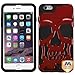 MyBat APPLE iPhone 6 Plus Skullcap Hybrid Protector Cover - Retail Packaging - Black/Red