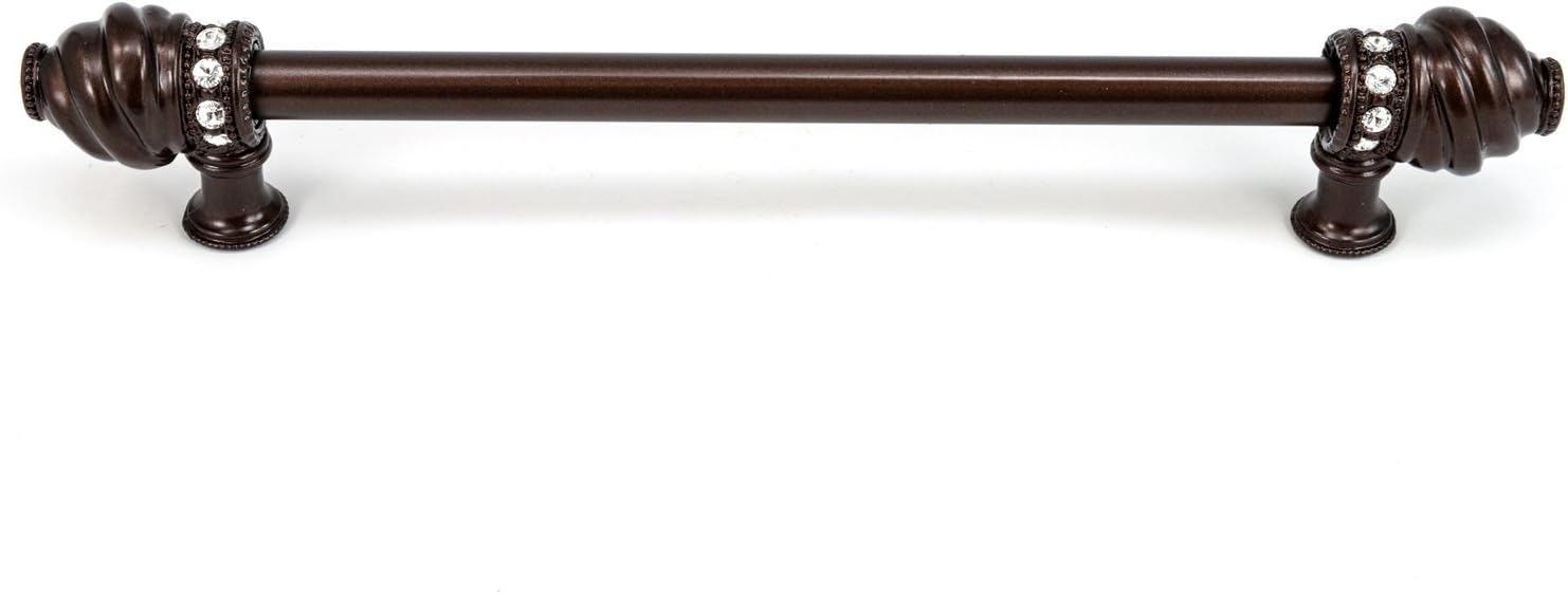 Carpe Diem Hardware 856-12C Cache Bronze 9-Inch Center Long Handle with Swarovski Crystals