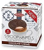 Daelman's Chocolate Caramel Stroopwafels 10.23 Ounce Cube (8 Waffles)