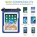 MoKo Waterproof Tablet Case, Tablet Pouch Dry Bag for iPad Mini 6, iPad 9, iPad 9.7 6/5/4/3/2, iPad Pro 9.7, iPad Air 5 10.9/3/2, Samsung Tab S4/ S3/ S2/Tab A 9.7, Galaxy Note 8, Tab E 9.6