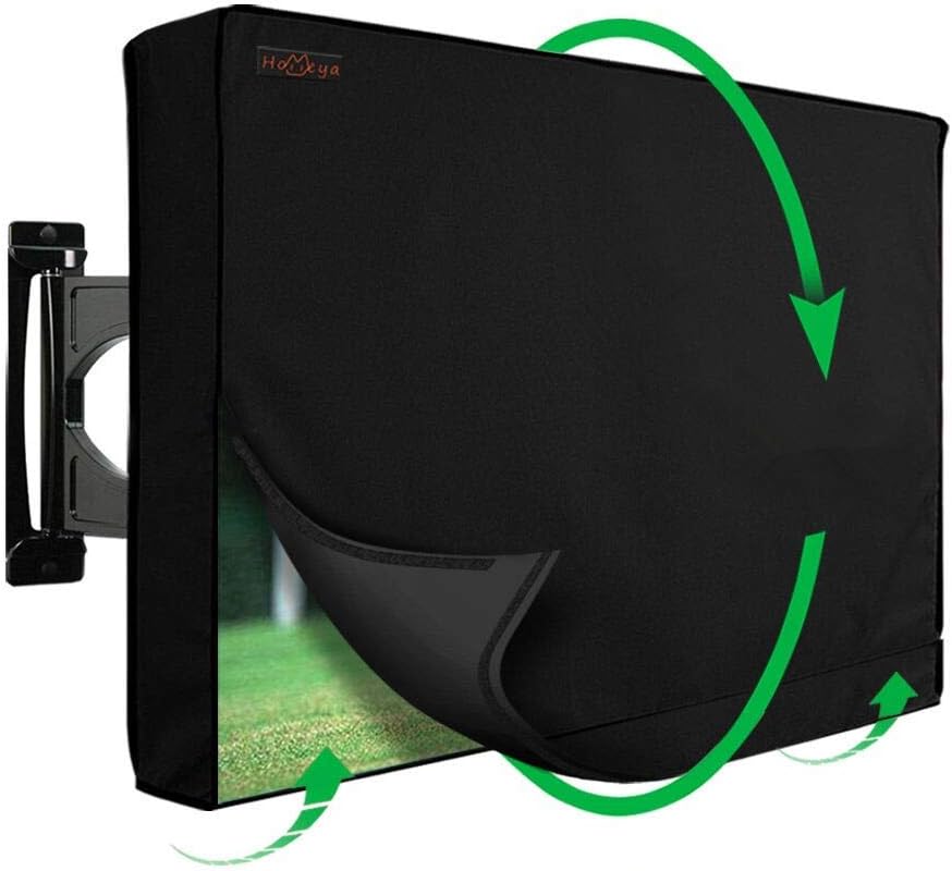 Outdoor TV Cover 5255 Inch, IC ICLOVER Upgraded 600D Heavy Duty 4