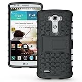 Exact LG G3 Case [TANK Series] - Tough Rugged Dual Layer Protective Case with Built-in Stand for LG G3 Black