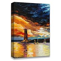 Canvas Wall Art Vintage Oil Painting Canvas Prints Home Artwork Decoration for Living Room,Bedroom - 12x18 inches