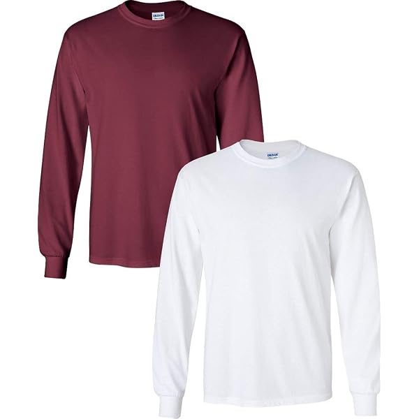 Soft Everyday Tees! Gildan Men's Ultra Cotton Long Sleeve T-Shirts, 2-Pack – Comfy Basics For Work Or Lounging