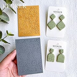 Keoker Polymer Clay Texture Sheets, Clay Texture