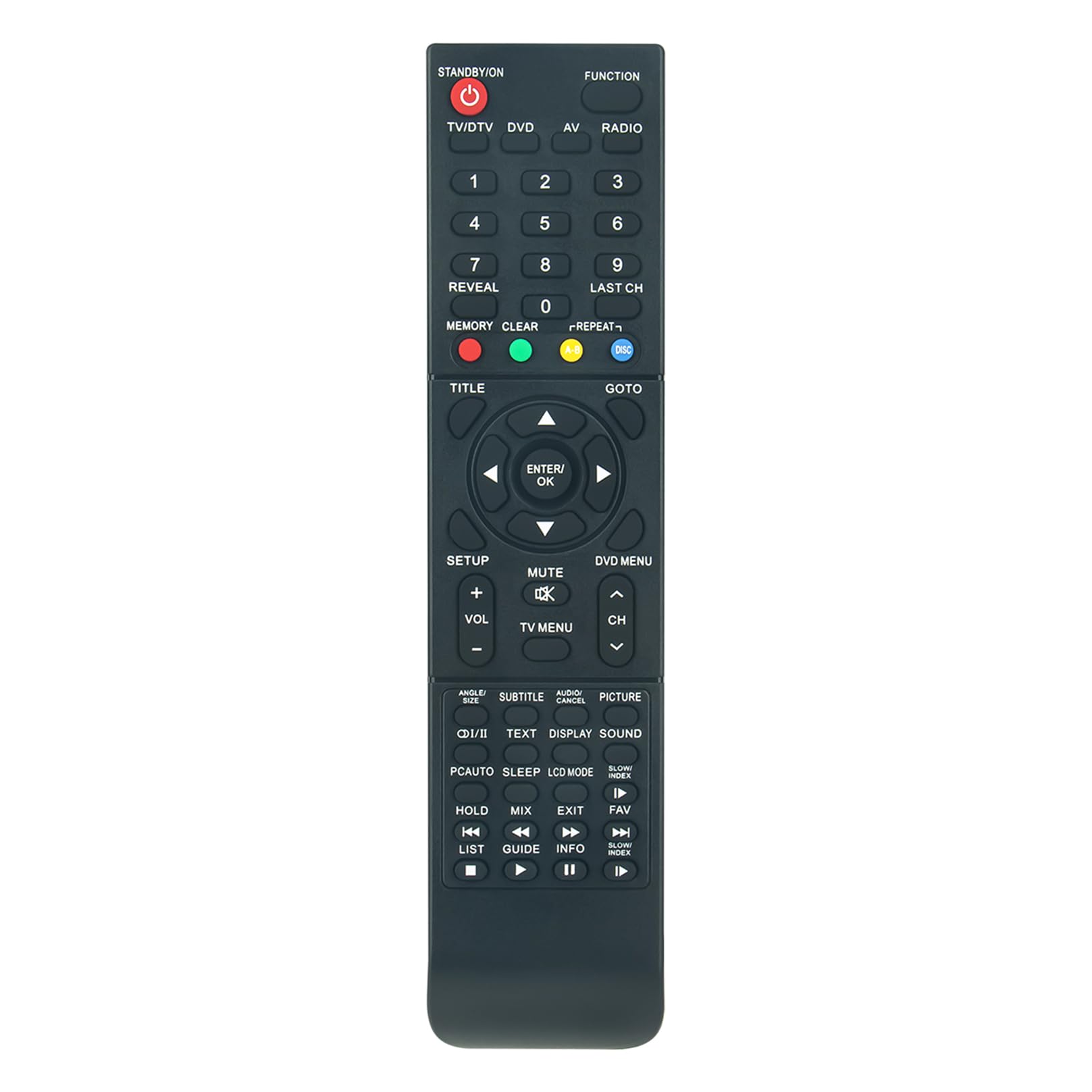 ALLIMITY Remote Control Replacement fit for Bush DVD LCD TV BTDV31217S2 BTVD91216IH BTVD91216B BTVD31187S2 BTVD31217S2 BTVD91186B BTVD91216P BTVD91216W