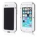 Mangix iPhone 8 Plus Case,iPhone 7 Plus Case,Built-in Glass Metal Extreme Shockproof Heavy Duty Cover Shell Case Full Body Protection for Apple iPhone 8 Plus/7 Plus (White)