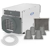 AprilAire E070 Pro Dehumidifier Bundle - 70 Pint Whole House Dehumidifier - Full Complete Kit - Crawl Spaces, Basements, Whole Homes, Commercial up to 2,800 sq. ft - 5 Year Warranty Included
