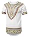 URBANCREWS Mens Hipster Hip Hop African Dashiki Graphic Top Shirts