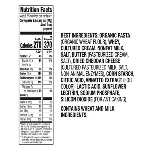 Annie’s Classic Cheddar Macaroni and Cheese Dinner with Organic Pasta