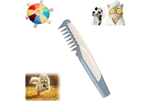 IZIVE Glosrity Mataway E-Comb, Mataway E Comb, Petsboro Mataway E-Comb, Lifweb Mataway E-Comb, Electric Pet Dog Grooming Comb Hair Trimmer, Pet Hair Knot Remover for Dogs Puppies Cats (1pcs Grey)