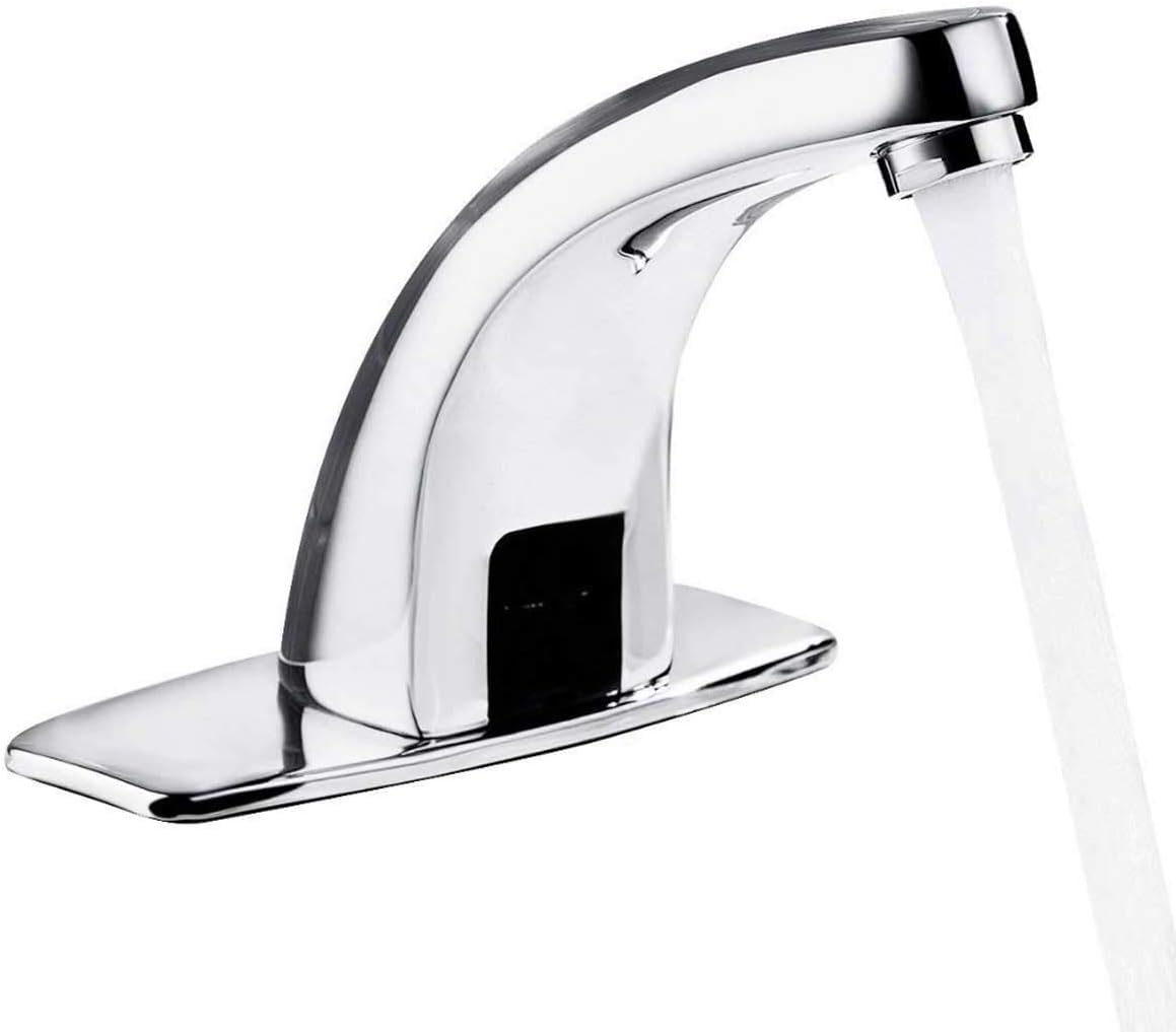 lyrlody Automatic Sensor Basin Faucet, Touchless Electronic Infrared Tap for Kitchen Restaurant Hotel Bathroom