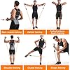 200 LBS Resistance Bands Sets, SYOSIN Resistance Bands 14pcs Exercise Bands Stackable 6 Body Training Tubes with 4 Handles, Ankle Straps, Door Anchor Home&Gym Workout Fitness Bands Set