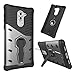Remex Honor 6X Case Stand Feature Kickstand with Shockproof and Anti-Scratch and Non-Slip Case Cover For Huawei Honor 6X (Gray+Black)