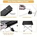 Vockvic Camping Folding Portable Table, Lightweight Aluminum Foldable Small Compact Roll Up Table with Carry Bag, Easy to Carry and Setup, Fit for Picnic, BBQ, Beach, Fishing, Indoor and Outdoorthumb 4
