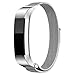 GinCoband Milanese Loop Replacement Bands for Fitbit Alta Fitness Tracker Fitbit Alta Bands Stainless Steel with Magnetic Closure Clasp (Sliver)
