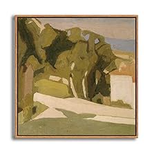 signwin Framed Canvas Wall Art Metaphysical Still Life with Triangle by Giorgio Mordian Canvas Prints Home Artwork Decoration for Living Room,Bedroom - 24x24 inches