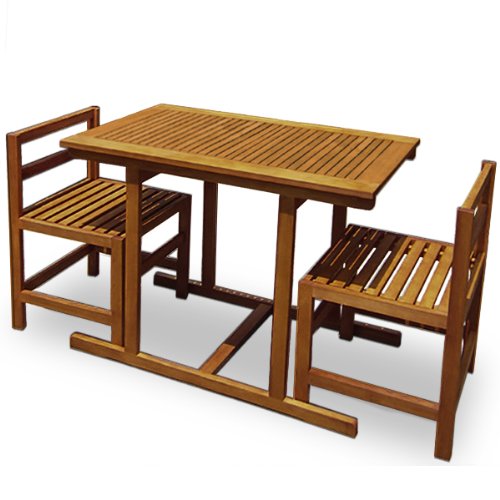 Ensemble Table Et Chaises Salon De Jardin En Bois Dacacia Meuble