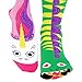 Funky Womens Mismatched Dragon and Unicorn Frenemy Socks, One Size Fits Most