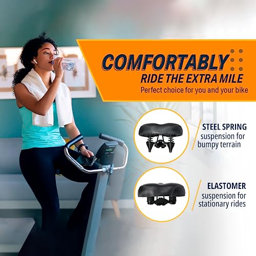 Bikeroo Extra Padded Bike Seat Comfortable Bike Seats for Men