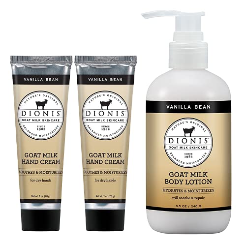 Dionis Goat Milk Skincare Vanilla Bean Scented Hand Cream & Lotion
