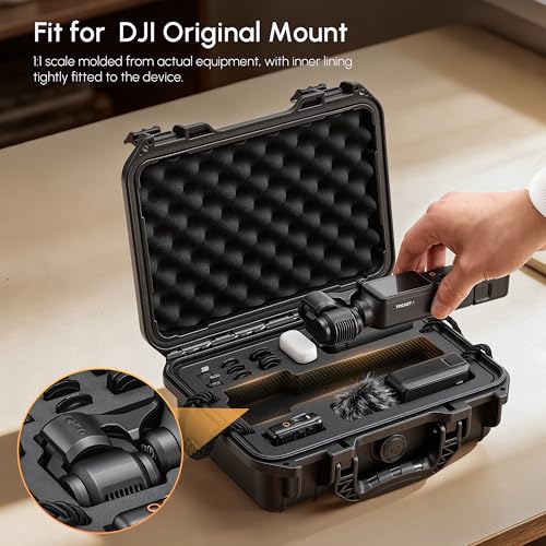 STARTRC PHOTO Osmo Pocket 4 Hard Shell Suitcase, Double-Walled Waterproof Bag for DJI Pocket 4 Creative Combo Accessories, Multifunctional Storage Bag with Large Capacity (Bag Only)
